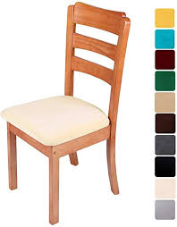 Spandex stretch wedding banquet chair cover party decor. Smiry Original Velvet Dining Chair Seat Covers Stretch Fitted Dining Room Upholstered Cha Seat Covers For Chairs Dining Chair Seat Covers Velvet Dining Chairs