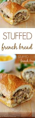 Stuffed French Bread Recipes Ground Beef Recipes Food