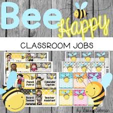 A classroom theme is a topic or idea that the decorations and components of a learning environment are centered around. Bee Classroom Decor Classroom Jobs Editable Tpt
