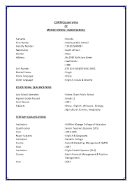 Create a college student resume that lands you the interview with our free examples and writing let's take a look at some sample sections for a college student resume that could put you ahead of the pack the skills section of a college student cv should be defined by the job you're looking to attain. Curriculum Vitae Msindo