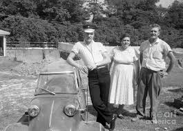 Gladys presley was the mother of elvis presley Elvis And His Messerschmitt With Vernon And Gladys Presley 1956 Photograph By The Harrington Collection