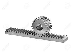 Rack With Pinion Gear Toothed Rack And Pinion Gear On White Stock Photo Picture And Royalty Free Image Image 103326706