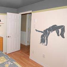 Wall Sticker Sports Leisures Hip Hop Dancer Dance Wall Decal Dance Bedroom Wall Stickers Sports