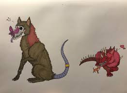 Cute but scary animal drawings. Scary Creatures With Cute Animals Redraw By Jasilverwolf14 On Deviantart