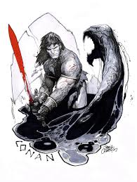 Sketches Commissions Travis Charest Comic Art Conan The Barbarian