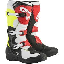 Alpinestars 2021 Tech 3 Black White Red Boots At Mxstore Stivali Black Caschi