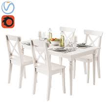 Browse to find ideas for the perfect table and chairs for your space, plus inspiring ikea table settings. Table Ikea Ingatorp Ingolf 3d Model Turbosquid 1244338