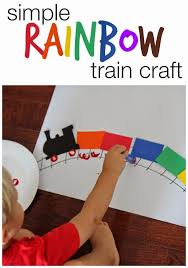 Try one of these 50+ simply expect a toddler to be interested, leave it out for them to come back to later, or even the next day. Simple Rainbow Train Craft For Kids Toddler Approved Train Crafts Toddler Crafts Preschool Activities