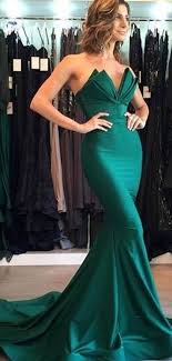 Emerald Green Soft Satin Long Mermaid Prom Dresses Promdresses Longpromdresses Promdressesl Green Prom Dress Long Prom Dress With Train Popular Prom Dresses