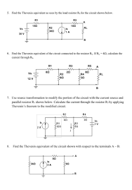 So then leave the 2.5 k resistor in place. 5 Find The Thevenin Equivalent As Seen By The Load Chegg Com