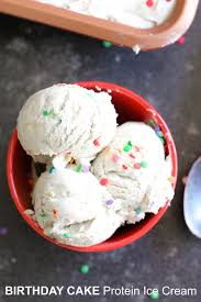 Birthday Cake Flavored Ice Cream No Churn Birthday Cake Protein Ice Cream Recipe Protein Ice Cream Ice Cream Birthday Cake Homemade Ice