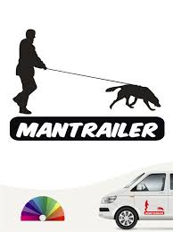 Mantrailing 7 Aufkleber Auto Aufkleber Aufkleber Manner Und Hunde