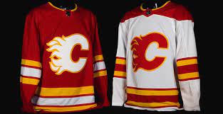 These would be the jerseys that the flames would wear during the resurgence of the franchise in their 2004 stanley cup finals run. Calgary Flames Officially Unveil New Full Time Retro Uniforms Offside