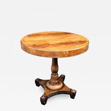 Carefully distressed to add the right amount of character with out being overwhelming. Antique Regency Style Round Side Table