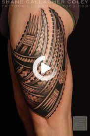 Pin On Thigh Tattoo Quotes Leg Tattoo Men Polynesian Tattoo Tatau Tattoo