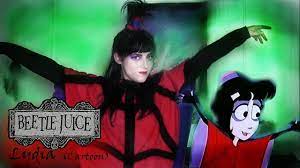 Beetlejuice and lydia animated cartoon characters. Diy Halloween Costume Lydia Deetz Beetlejuice Cartoon Lalaween Youtube