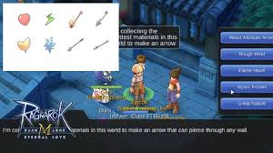 ragnarok m eternal love sea how to get elemental arrows