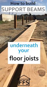 How To Build Your Own House Installing Supports For Underneath Your Floor Joists Build Your Own House Building A Deck Deck Layout