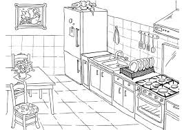 Una forma divertida de aprender en equipo. Dibujo Para Colorear Cocina Dibujos Para Imprimir Gratis