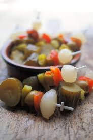 Banderillas Picantes Pickles On Skewers For Tapas And Random Recipes Lavender And Lovage Recipe Tapas Recipes Pickles