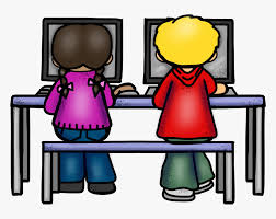Kids On Computers Clipart - Computer Laboratory Clip Art, HD Png Download -  kindpng