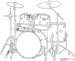 How To Draw Drums Step By Step Percussion Musical Instruments Free Online Drawing Tutorial Added By Dawn June 27 Music Drawings Music Painting Drums Art