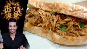 This shredded jerk chicken sandwich brings caribbean flair to your backyard. Shredded Chicken Sandwich Recipe Basim Akhund Masala Tv