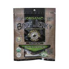 Golden Valley Natural Organic Beef Jerky Black Pepper Flavor 3 Oz Pkg Swanson Health Products
