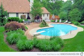 15 Pool Landscape Design Ideas Home Design Lover Inground Pool Landscaping Pool Landscape Design Landscaping Around Pool