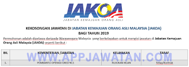 Jawatankosong terkini di jabatan kemajuan orang asli sesi 2020. Jawatan Kosong Terkini Di Jabatan Kemajuan Orang Asli Malaysia Jakoa Appjawatan Malaysia