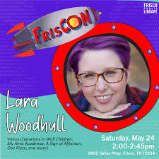 🚨 The countdown is ON 🚨 FrisCON 2025 kicks off in less than 30 days! 🎉  Don't miss our Voice Actor Panel featuring Lara Woodhull