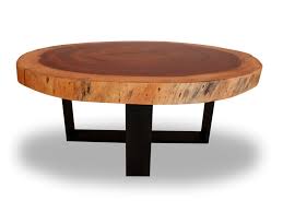 Features a hand painted distressed gray finish or natural brown on top; Contemporary Coffee Table Round Rotsen Furniture Wooden Round In Reclaimed Material