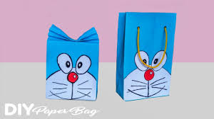 Buat gambar persegi panjang dengan ukuran 3×. Cara Membuat Paper Bag Tas Dari Kertas Karakter Doraemon Youtube