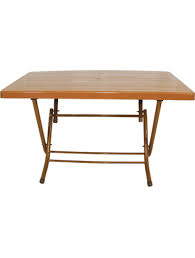Mandella Home Foldable Metal Table Plastic Top 70 X 120 Cm