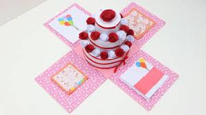 Handmade birthday cards, boho butterflies box cards, homemade butterfly explosion card any ocassion clemshandcraftedshop 5 out of 5 stars (562) $ 30. How To Make Explosion Box For Cake Diy Birthday Cake Explosion Box Easy Explosion Box Tutorial Youtube
