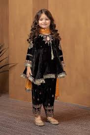 Suit Black Mks W19 05 Velvet Dress Designs Kids Fashion Dress Kids Designer Dresses