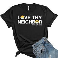Love Thy Neighbor Matthew 22 39 Wear A Mask Be Kind Medical Etsy In 2020 How To Wear Love Thy Neighbor Shirts