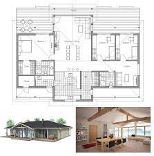 Small House Plan With Vaulted Ceiling All Bedroom Windows Directed In The Same Direction Floor Plan Small House Plans House Plans Building Plans House