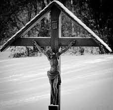 From old high german kara, chara) + vrītac (friday). Grayscale Photography Cross Symbol Crucifix Person Human Good Friday Holy Cross Piqsels