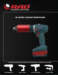 B Rad User Manual Torque Tools Inc Manualzz Com