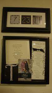 Inside The Shadow Box Is An Invitation Tothe Wedding Church Program Wedding Weekend Pamphlet And Topper To Th Wedding Memory Box Wedding Memorial My Wedding