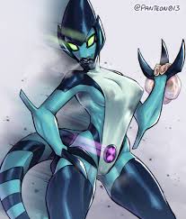 Rule 34 - Ben 10 Black Lipstick Blue Skin Chaquetrix Condom Cum Cum In  Condom Female Kineceleran Large Breasts Muscular Female Panteon013 Xlr8 |  9325645