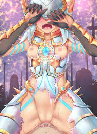 armor blade (xenoblade) breasts censored cowgirl position cum cum  inside drool first porn of character obrona open mouth orgasm questionable  consent sex tagme torn clothes unknown artist white clothing