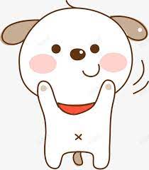 卡通小狗高清素材ai 动物卡通可爱小狗手绘狗狗白色线条in 2021 hello kitty kitty character