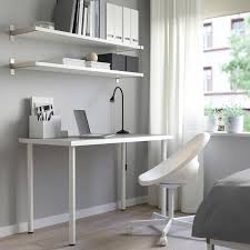 Linnmon Adils Table Light Gray White 47 1 4x23 5 8 Ikea Ikea Grey Desk Work Office Decor