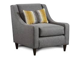 The Maxwell Accent Chair Has A Modern Vibe With Its Slate Gray High Performance Fabric Track Arms Tape Contemporary Style Living Room Furniture Accent Chairs
