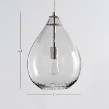 Oversized Light Pool Glass Waterdrop Bedroom Pendant Light Pottery Barn Teen
