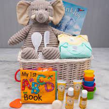 The Baby Ellie Newborn Gift Basket Newborn Gift Basket Baby Gift Basket Mommy Gift Basket