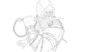 How to draw scorpion from mortal kombat cool. Drawing Mortal Kombat Scorpion Tattoo Novocom Top