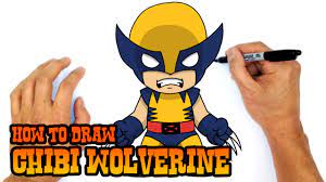 Wolverine or carcajou hand drawn with contour lines on white background. How To Draw Wolverine X Men Youtube